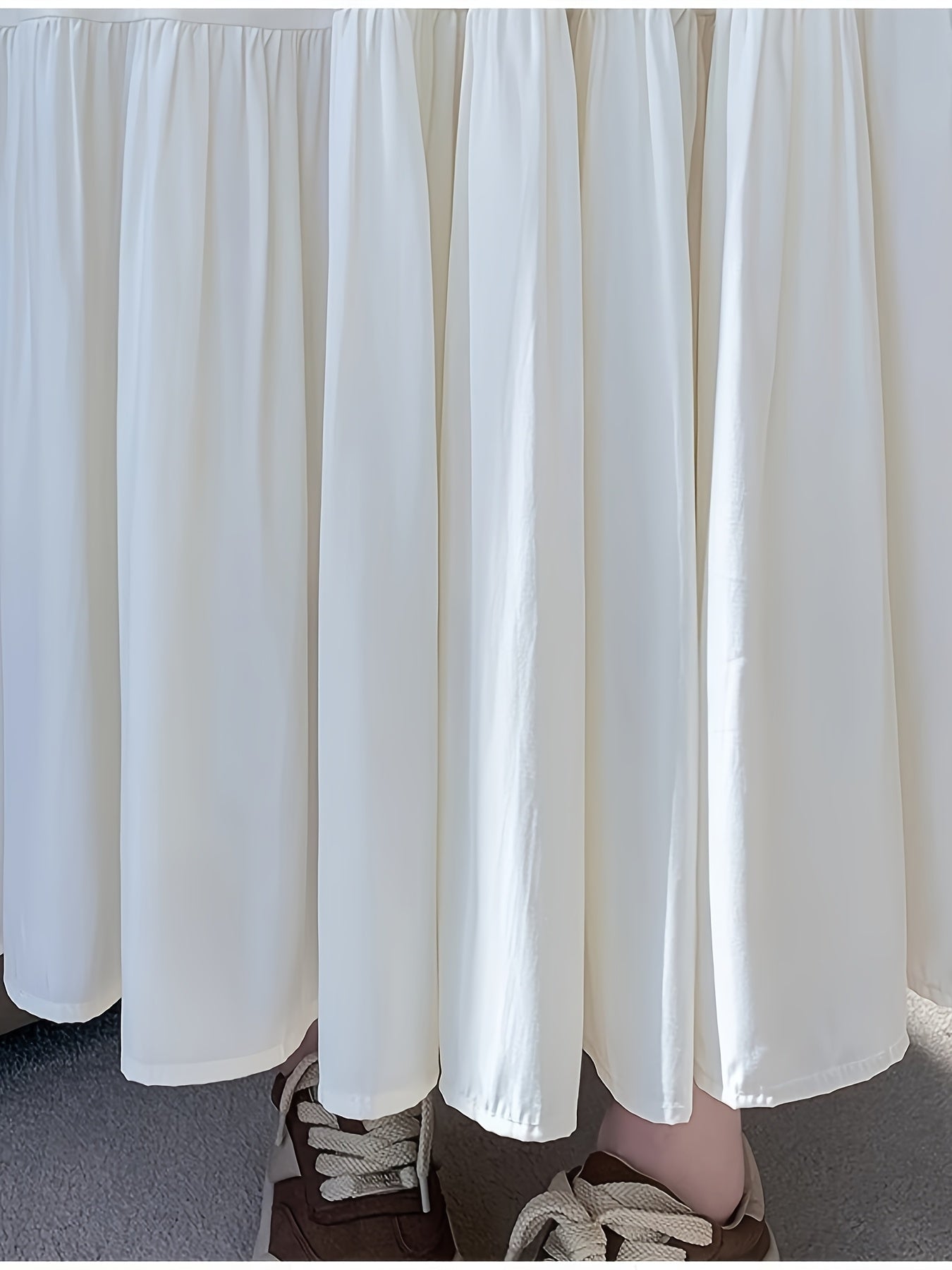 High-Waisted Midi Skirt for Women Summer 2025 New French Style Versatile A-Line Dress