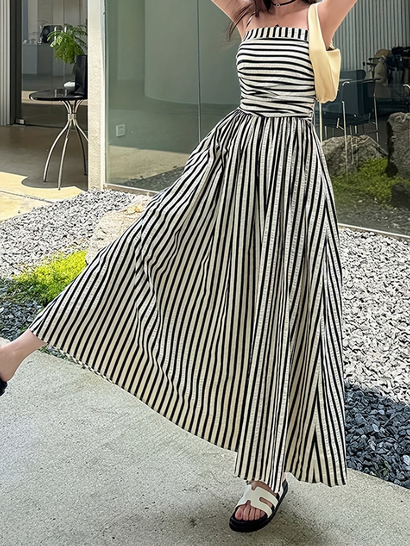 Women'S Vacation Striped Printed Dress